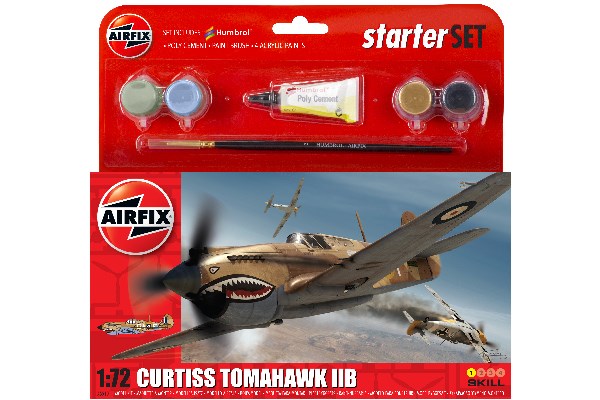 Curtiss Tomahawk IIB, 1:72 hanging gift set