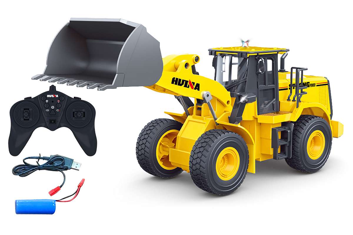 Wheel Loader R/C 1:16, 2,4GHz Lipo, 11 channels