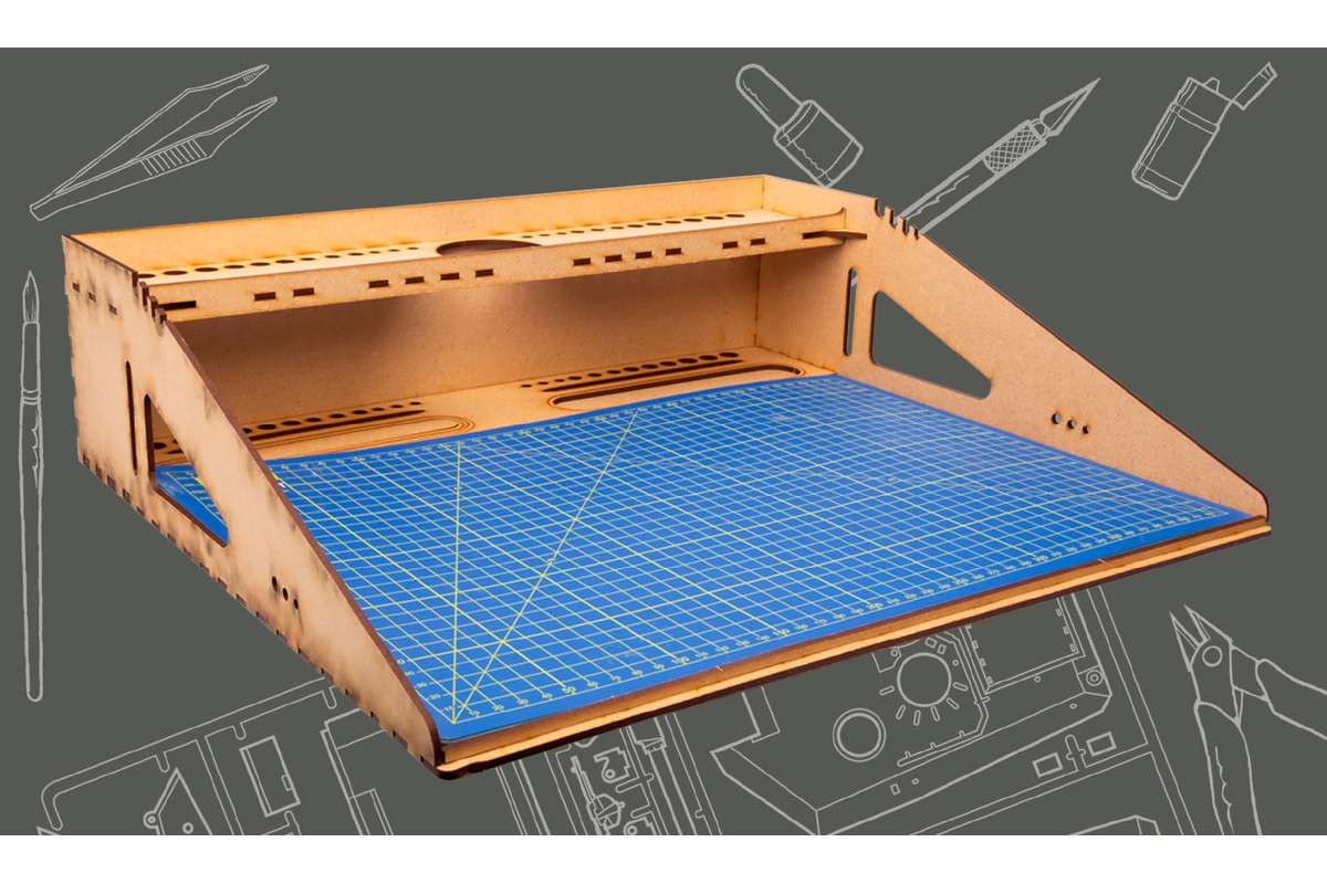 Work station for modelling 46x39x12cm