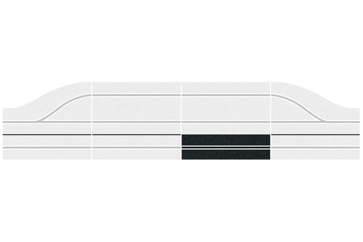 Single lane track section pit stop extension, digi