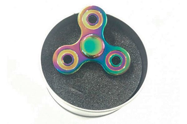 Spinners metal rund flerefarvet