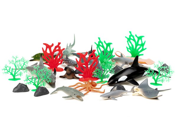 Ocean animals 30pcs in 3,2L bucket