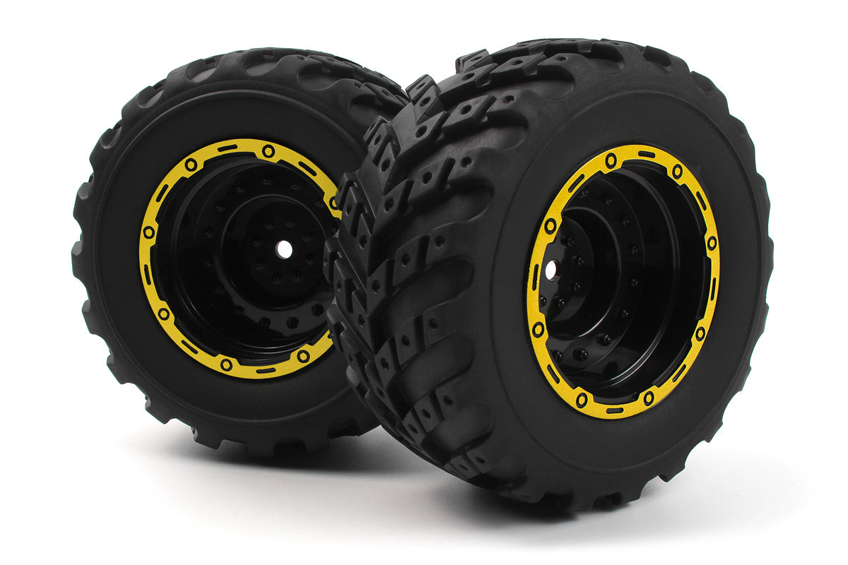 Smyter MT Wheels/Tires Assembled (Yellow/2pcs)