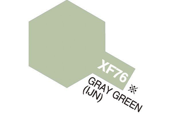 Acrylic Mini XF-76 Gray Green IJN (Flat)