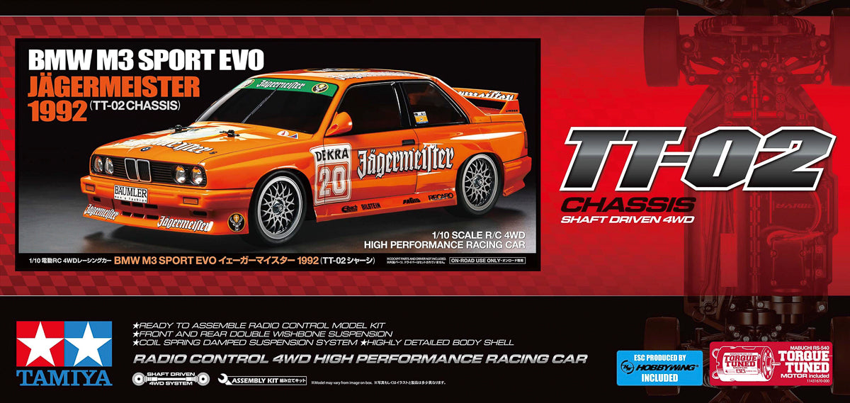 1/10 R/C BMW M3 Sport EVO Jägermeister (TT-02)