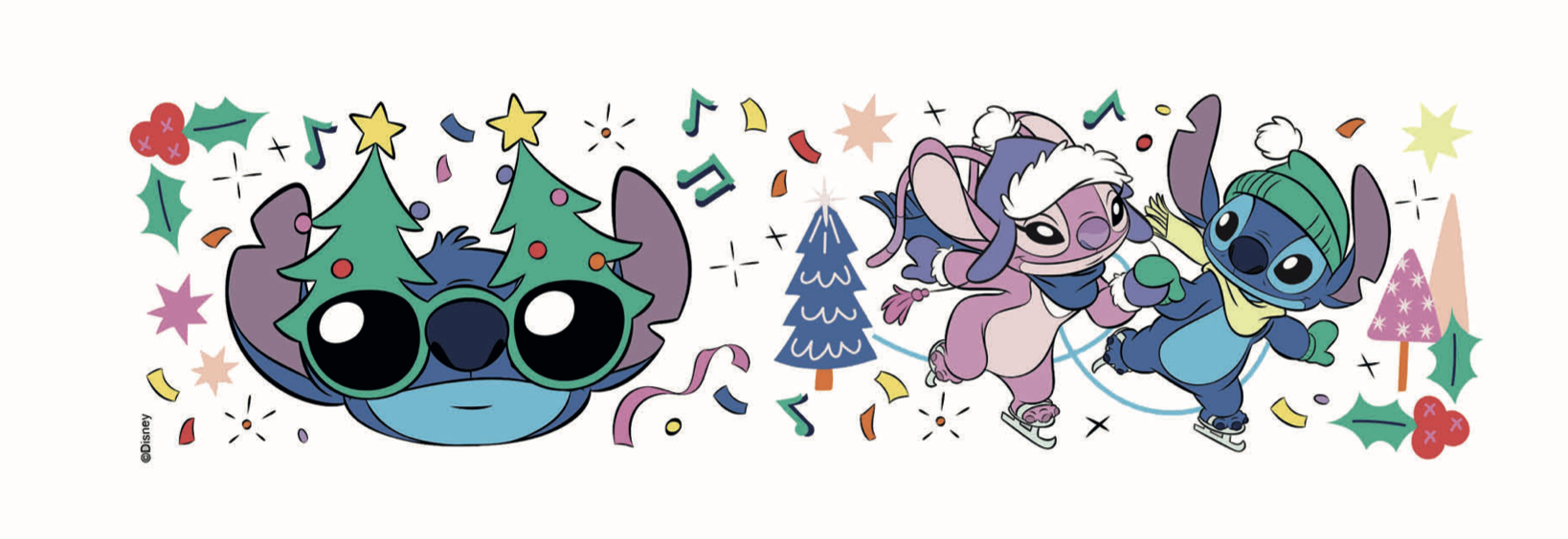 STITCH-MAS - Patinage à Glace - Mug Breakfast - 420ml