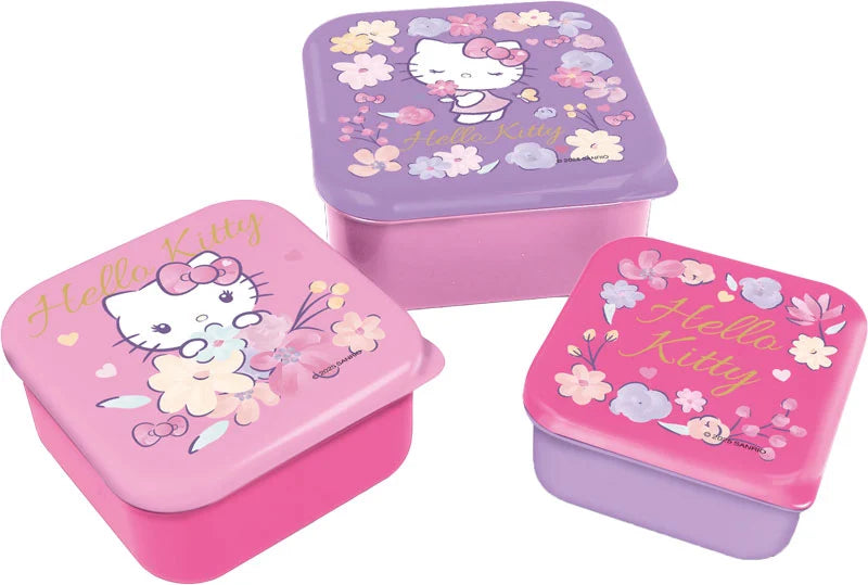 HELLO KITTY - Snack Boxes - 3 pcs