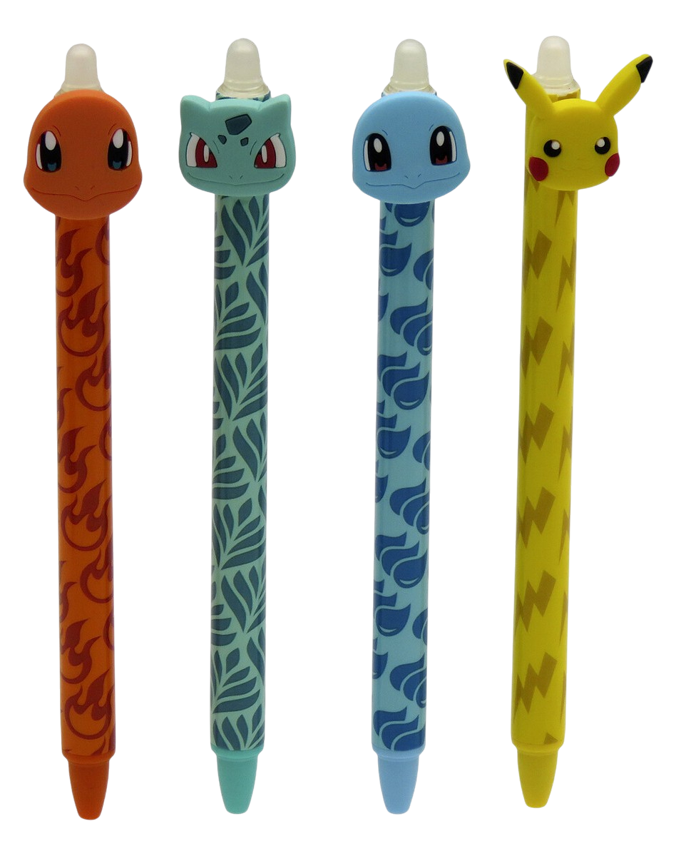POKEMON - Starter - Head Topper Erasable Gel Pen (Display 36 pcs)