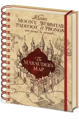 HARRY POTTER MARAUDER MAP WIRO NOTEBOOK