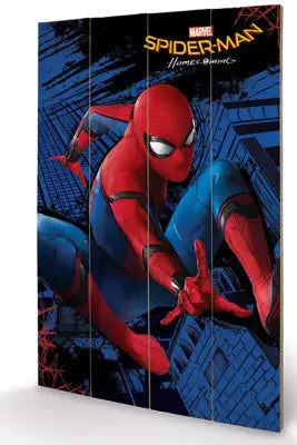 SPIDER-MAN HOMECOMING HANG WOOD PRINT