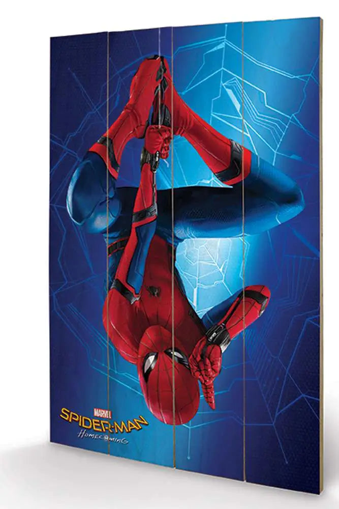 SPIDER-MAN HOMECOMING CITY WOOD PRINT