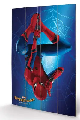 SPIDER-MAN HOMECOMING CITY WOOD PRINT