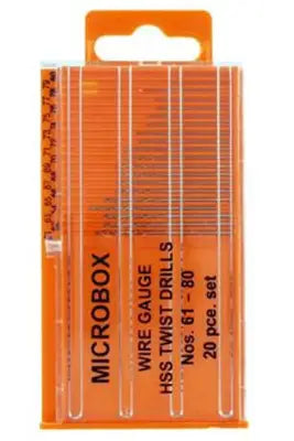 MICROBOX DRILL SET (20) 61-80