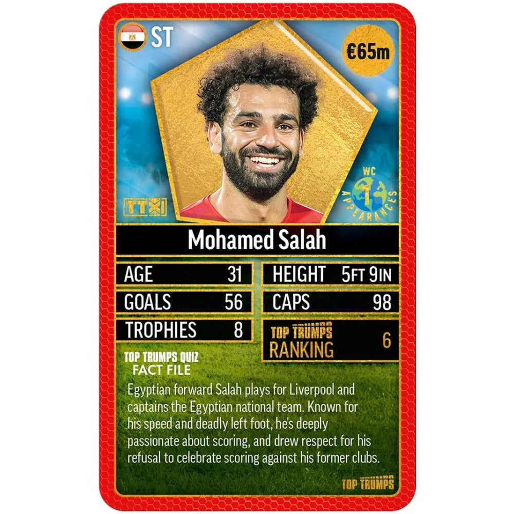 World Football Stars Top 200 - Pack 4 Top Trumps Card Game English