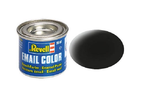 Enamel 14 ml. black, mat