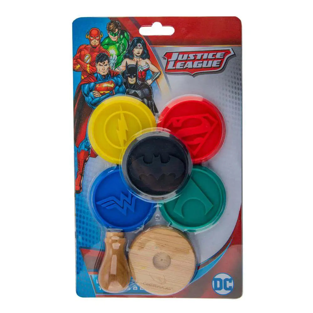 JUSTICE LEAGUE LOGO COOKIE STAMPS SET