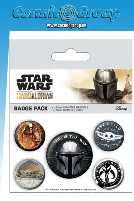 SW THE MANDALORIAN BADGE PACK
