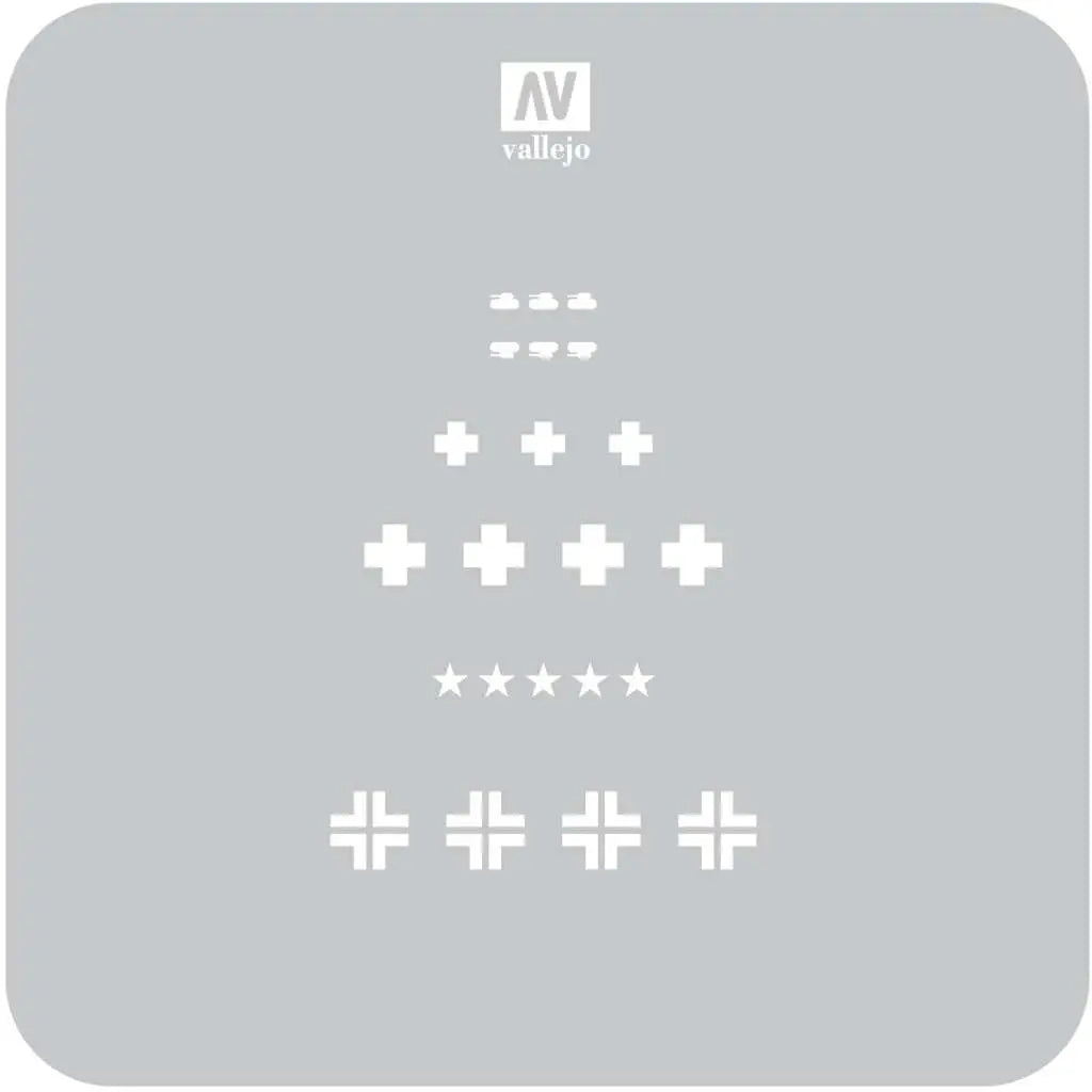 STENCIL STAFV001 WWII GERMAN TANK MARKS