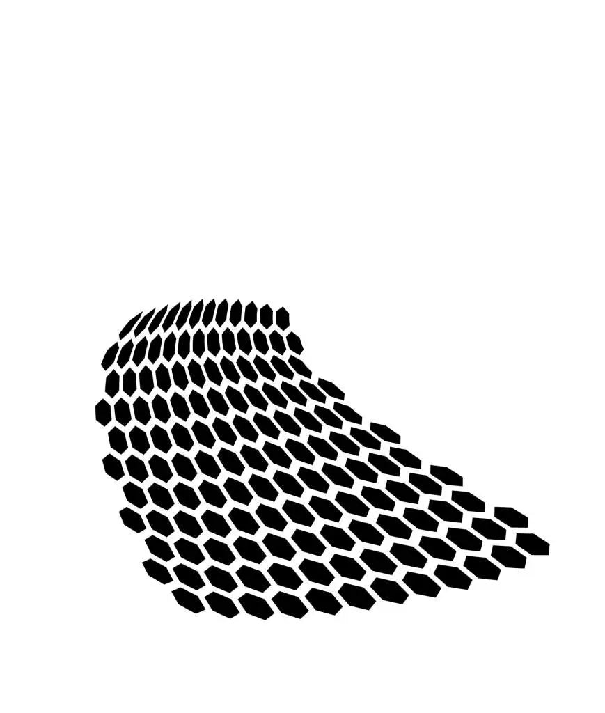 STENCIL STSF003 DISTORTED HONEYCOMB
