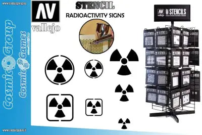 STENCIL STSF005 RADIOACTIVITY SIGNS