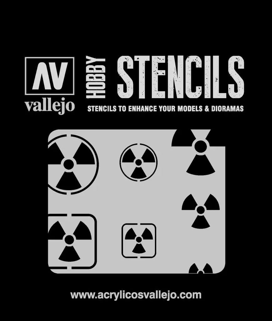 STENCIL STSF005 RADIOACTIVITY SIGNS