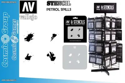 STENCIL STTX004 PETROL SPILLS