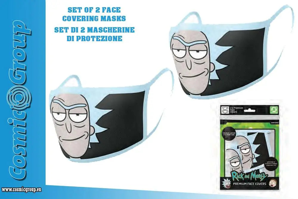 RICK&MORTY RICK FACE COVER.MASK SET(2)