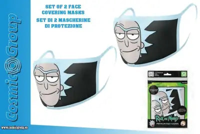 RICK&MORTY RICK FACE COVER.MASK SET(2)