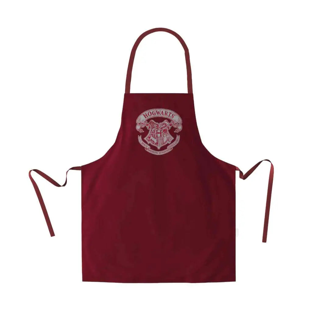 HP HOGWARTS LOGO RED APRON