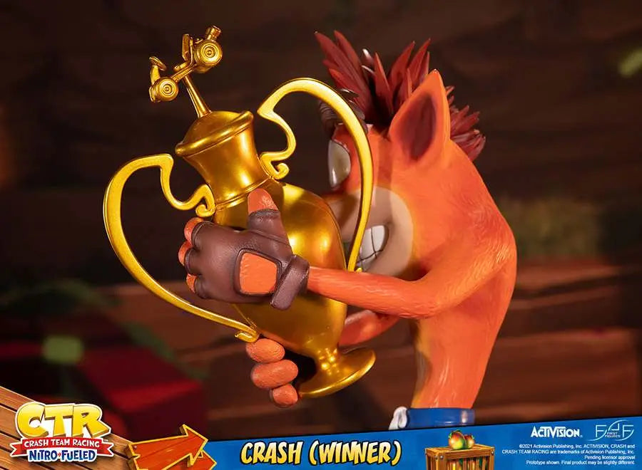 CRASH WINNER STATUE