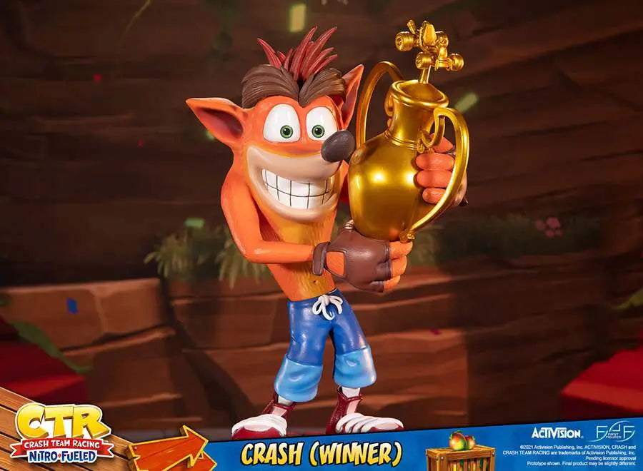 CRASH WINNER STATUE