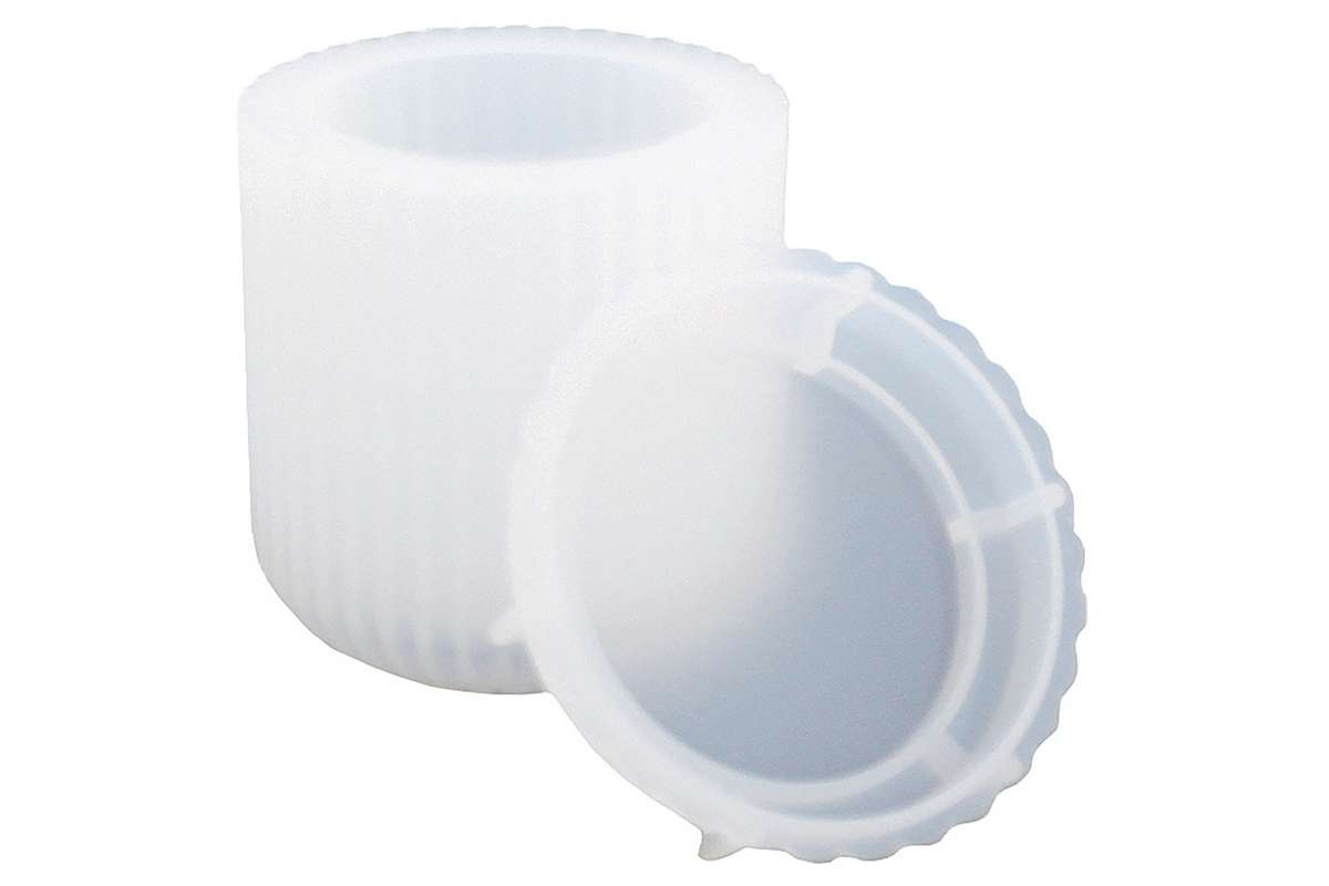 Silikoneform rillet beholder m/låg Ø7,8x8cm