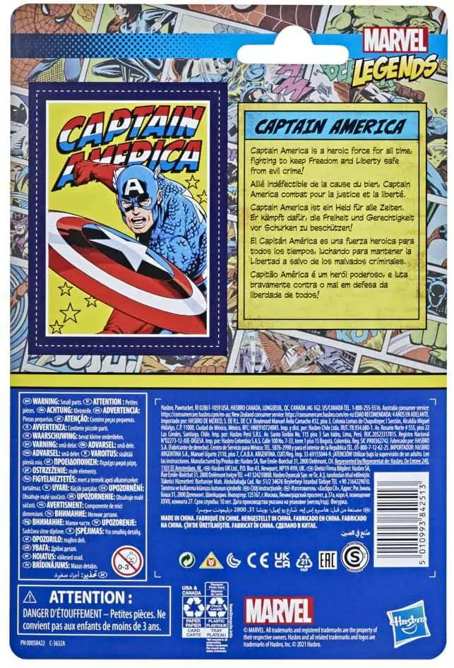 MARVEL LEGENDS RETRO CAPTAIN AMERICA  AF