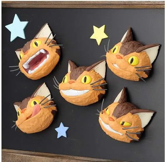 TOTORO CATBUS FACES MAGNETS BOX (6)
