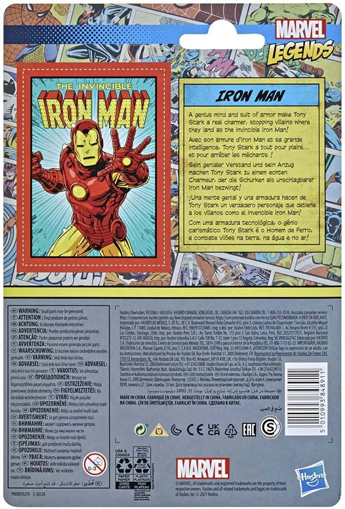 MARVEL LEGENDS RETRO IRON MAN AF