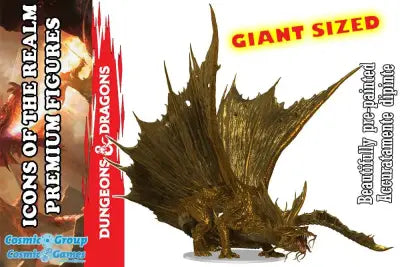 D&D IOTR ADULT GOLD DRAGON PREMIUM FIG.