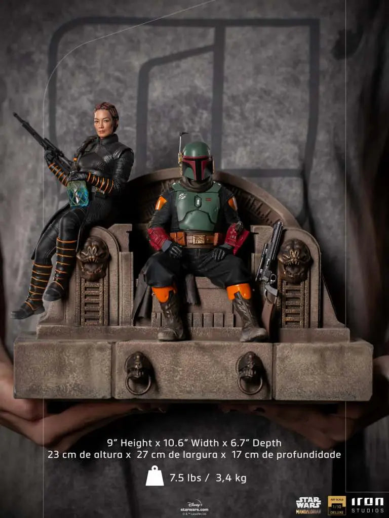 MANDALORIAN BOBAFETT AND FENNEC DLX 1/10