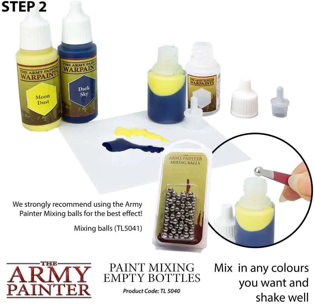 PAINT MIXING EMPTY BOTTLES