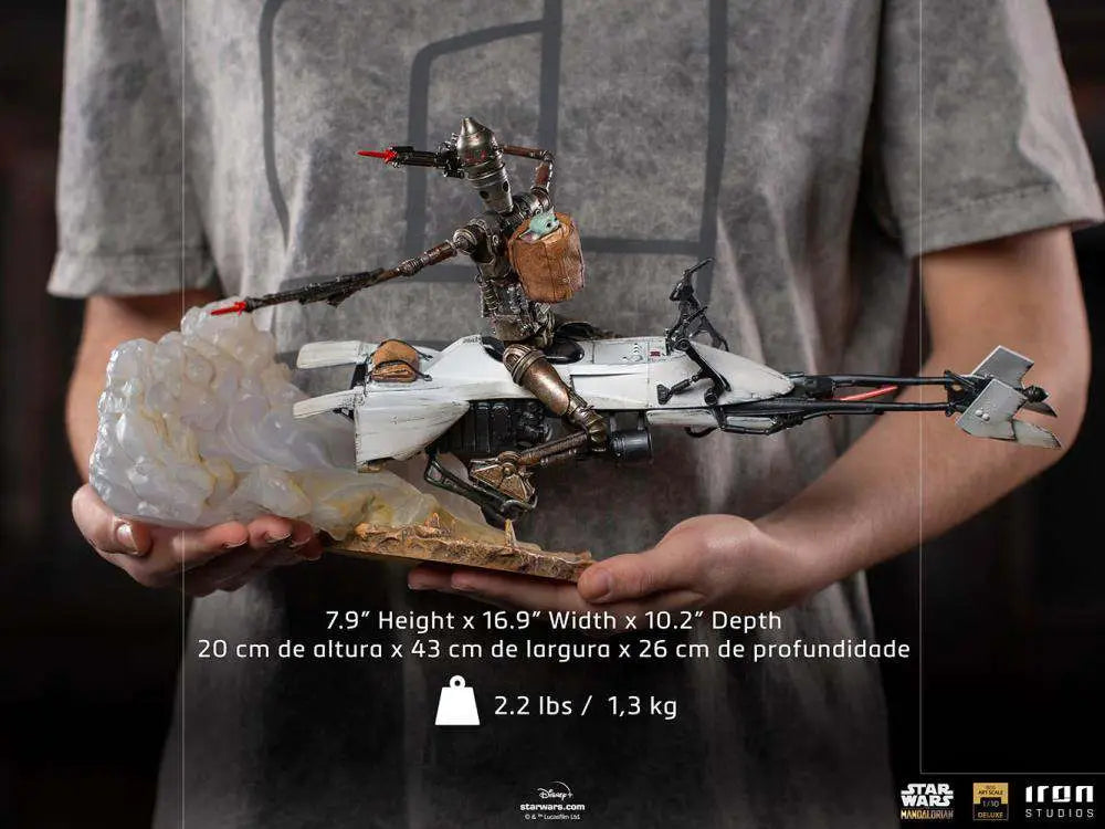 MANDALORIAN IG-11 AND CHILD 1/10  STATUE