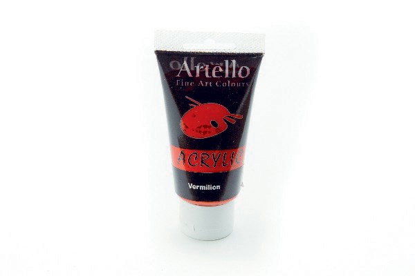 Artello acrylic 75ml Vermilion red