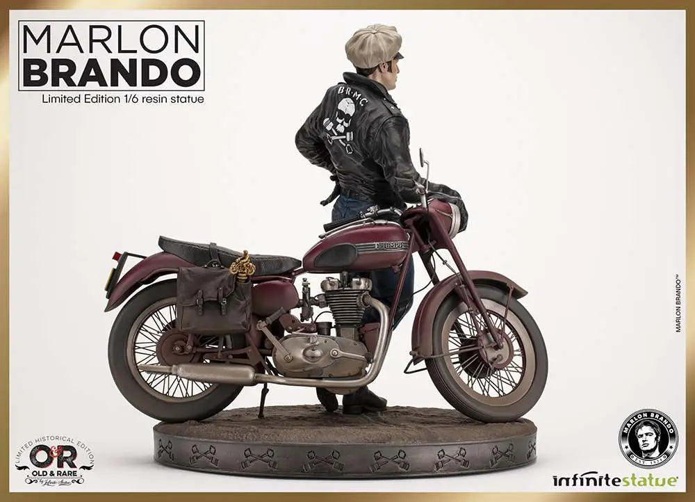 MARLON BRANDO W/BIKE OLD&RARE 1:6 RESIN