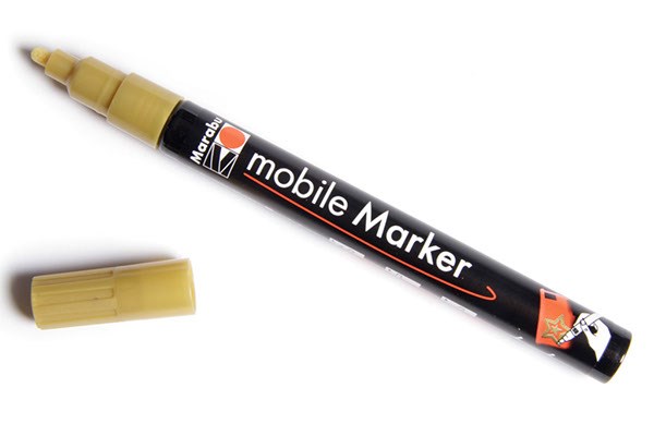 Mobil Marker ' Pimp your Mobile case' guld