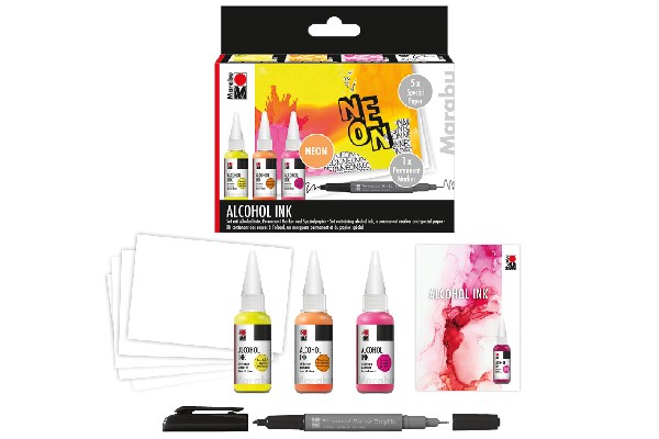 Marabu Alcohol Ink set NEON (3x20ml)