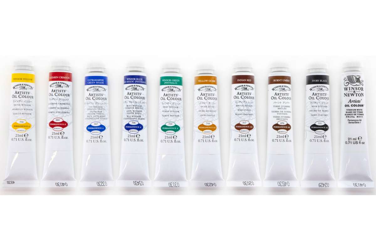 Artists' oil colour set 10x21ml