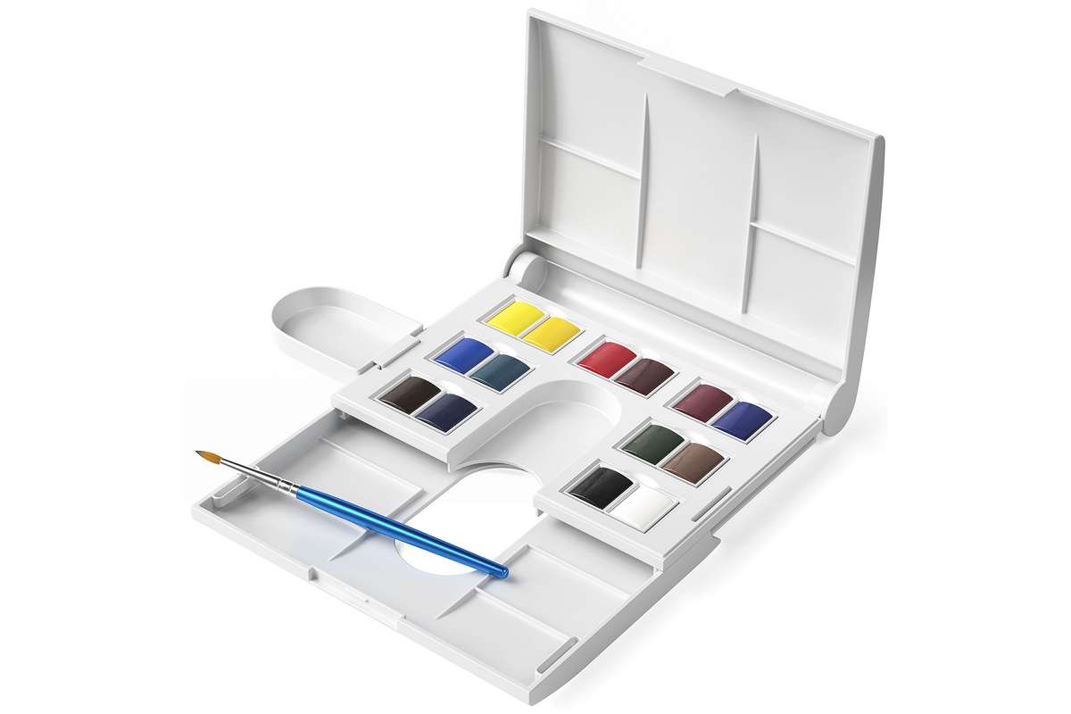 Cotman watercolour set 14x1/2 pans