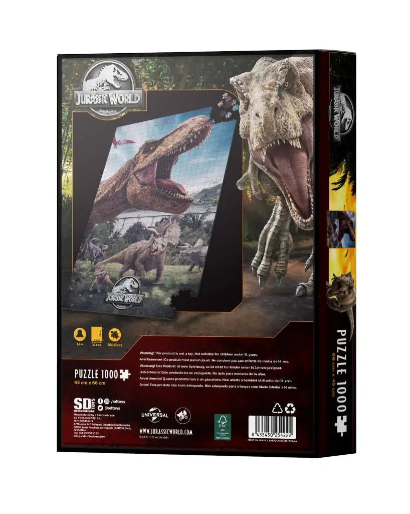 JURASSIC WORLD POSTER TREX 1000PCS PUZZL