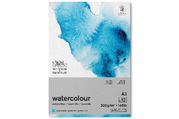 Watercolour pad cold side glued 300g A3 12pages