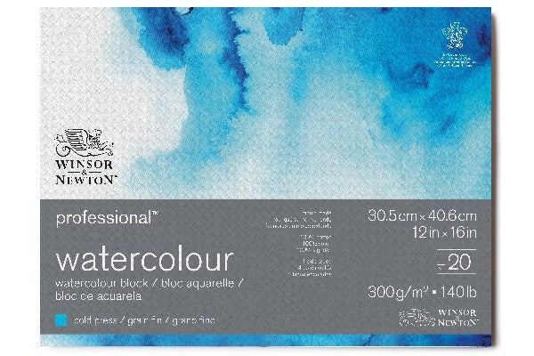 Watercolour pad proff cold press 300g 31x41cm 20p