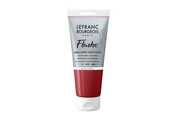 Flashe acrylic 80ml carmine red