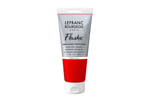 Flashe acrylic 80ml flourescent red